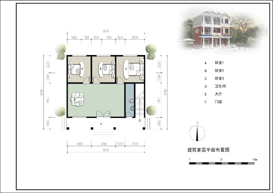 三層280平簡(jiǎn)歐式輕鋼別墅房屋
