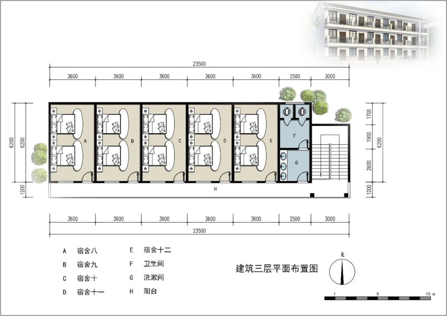 三層437平簡歐式輕鋼別墅房屋辦公樓宿舍